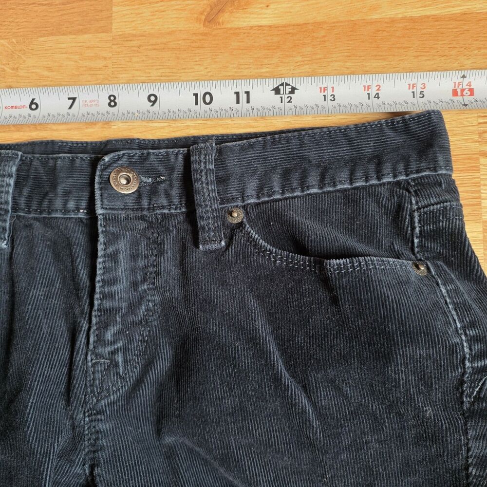 LOFT Ann Taylor Corduroy Pants Womens Sz 4 Blue Modern Boot Preppy Casual - Picture 4 of 10